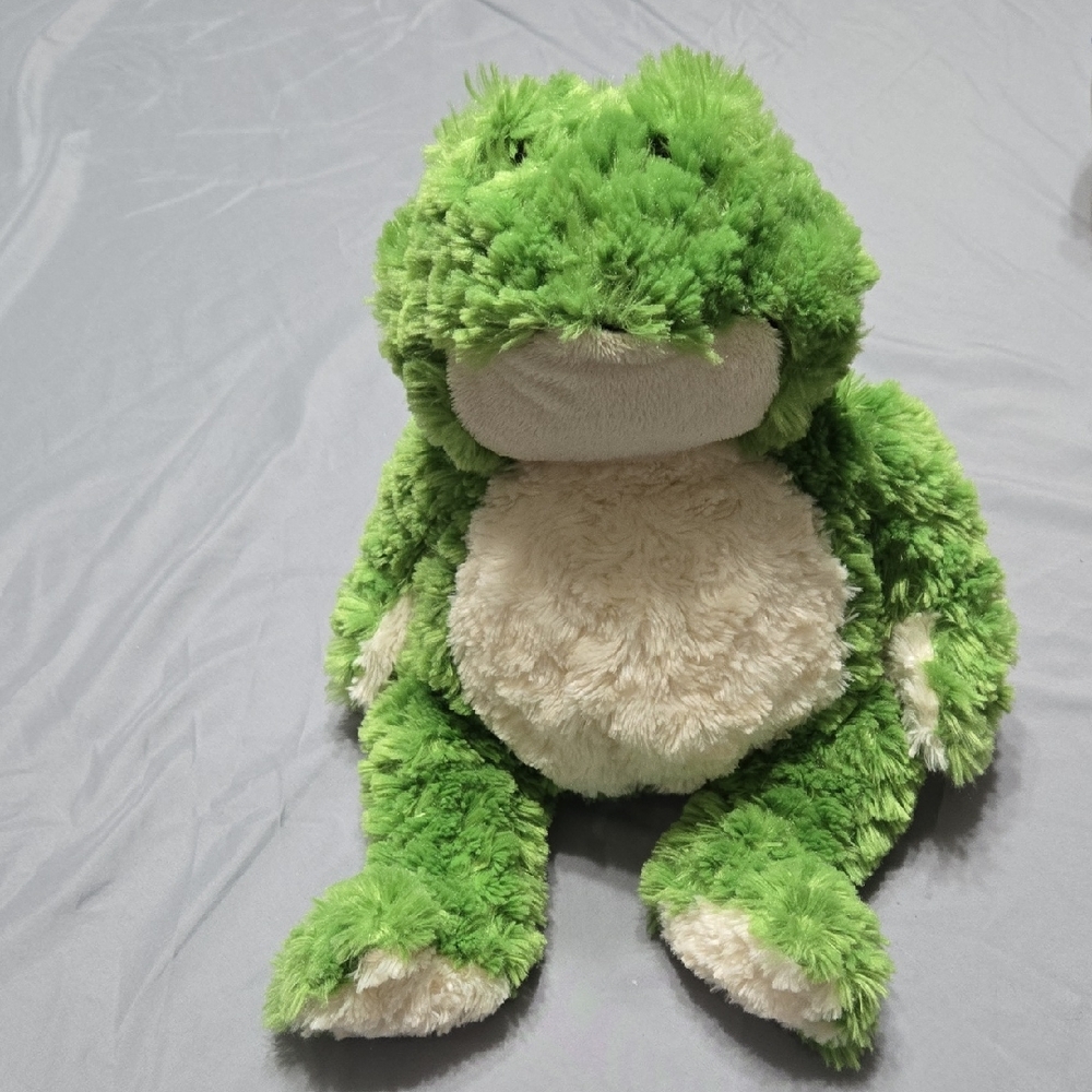 GANZ Plush Frog Toy in Green and Cream